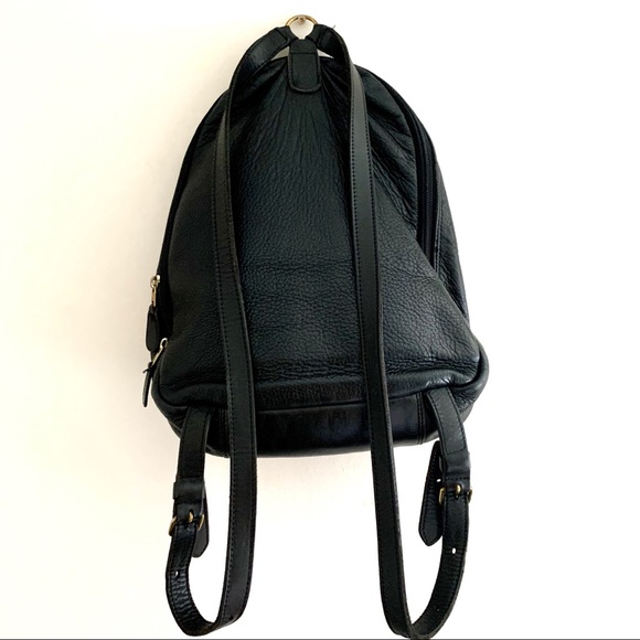 Roots Canada leather backpack black - Picture 2 of 16
